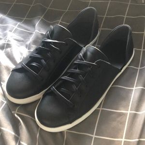 NWT Freda Salvador Eda d'Orsay sneaker black calf size 7